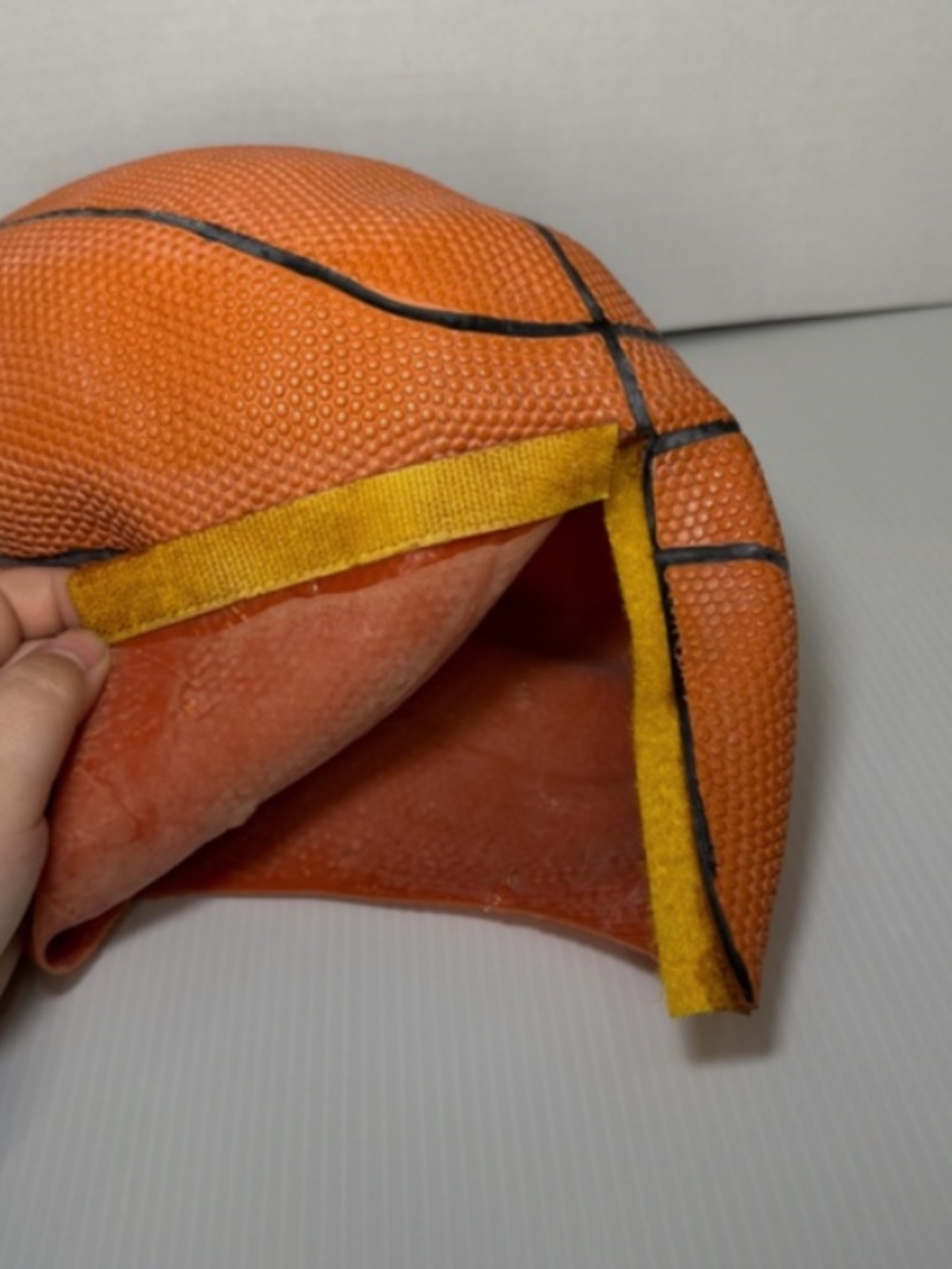 Easter Unlimited Inc. Basketball Head Sports Full Covered Rubber Halloween Mask - Picture 11 of 11